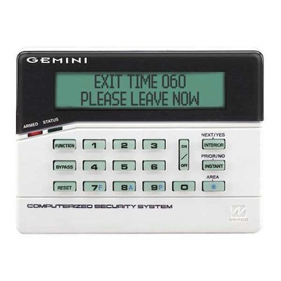 Napco Gem-Rp1cae2 Wireless Intrusion Keypad,5-7/8'' W,Lcd
