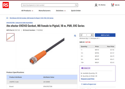 IFM EVC-143 - LOT OF 2