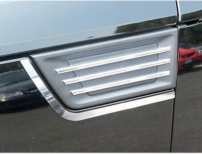 2pc. Luxury FX Stainless Steel Porthole Accent Trim for 2007-2009 Dodge Nitro 4D