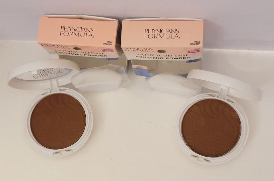 2 pk PHYSICIANS FORMULA Natural Defense Finishing Powder 0.35 oz MEDIUM/DEEP - Image 2 of 4