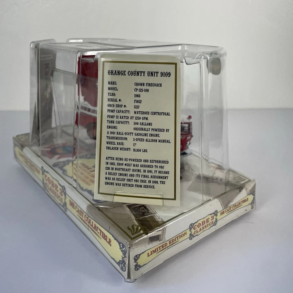 Code 3 Classics LA County Fire Department Fire Engine Limited Edition #12954 - Image 4 of 4