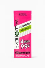 Wild H Wraps STRAWBERRY - Wrap Rolling Papers 20-4PKS