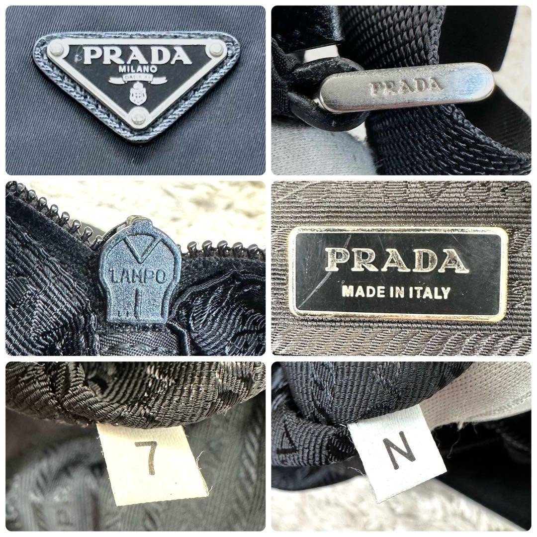 [Extremely Good Condition] PRADA Black Shoulder B… - image 8