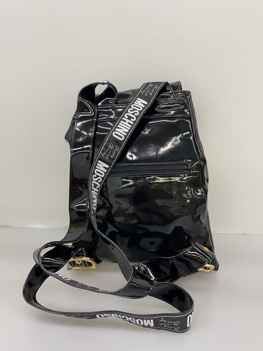 MOSCHINO backpack in black enamel — image 3