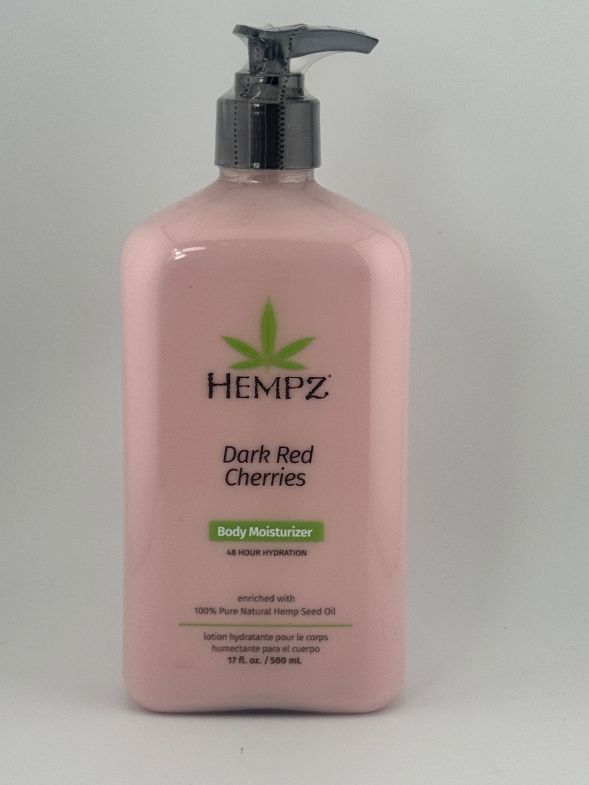 Hempz Dark Red Cherries Body Moisturizer 17 fl oz NEW Sealed 48 Hr Hydration 