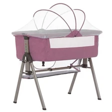 Dream On Me Bedside Sleeper Bassinet In Pink Open Box