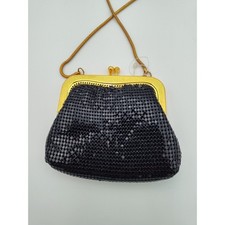 Vintage Lord Taylor Black Mesh Sequin Evening Purse