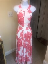 NWT. Abel The Label ATL Halter Maxi Dress Floral Size XS