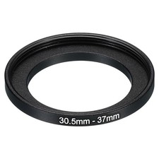 30.5mm-37mm Metal Step Up Ring Camera Lens Filter Adapter Ring Black