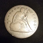 1860-O SEATED LIBERTY DOLLAR! Only 515k Minted! Raw Coin See Photos