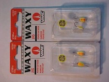 4 NEW vmc WAXY 1/100 OZ GLOW JIGS SIZE 12 BLUEGILL fishing ORANGE CHARTREUSE ICE