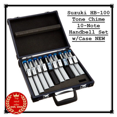 Suzuki HB-100 Tone Chime 10-Note Handbell Set w/Case NEW