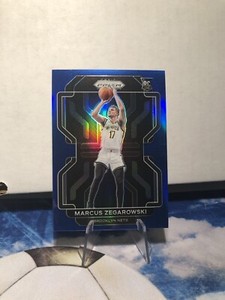 2021-22 Panini Prizm #300 Marcus Zegarowski Blue Prizm /199 RC