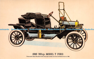 R273212 1910 20 H P Model T Ford Sport Runabout Auto Prescott Pickup No 5
