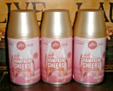 3 Glade Automatic Spray Can Refills CHAMPAGNE CHEERS FITS AIRWICK
