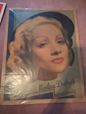 Vintage Movie Paramount Promotional Poster Marlene Dietrich 1936