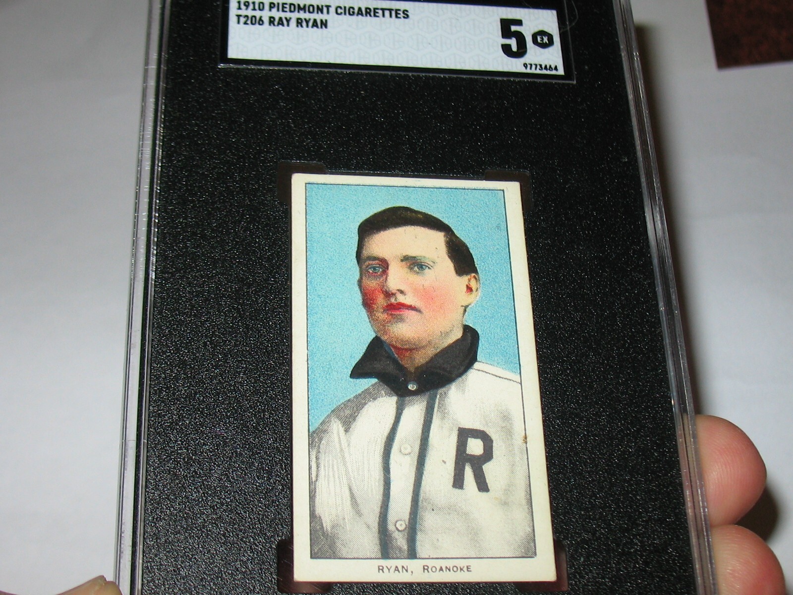 1909 T206 RAY RYAN SGC 5 EX ~Roanoke Virginia RARE SOUTHERN LEAGUE ~Piedmont 350