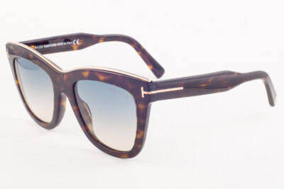 Tom Ford Julie Shiny Dark Havana / Blue Gradient Sunglasses  display picture 2