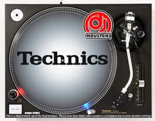 Technics Classic Black on Grey Fade - DJ slipmat for LP turntable record player 