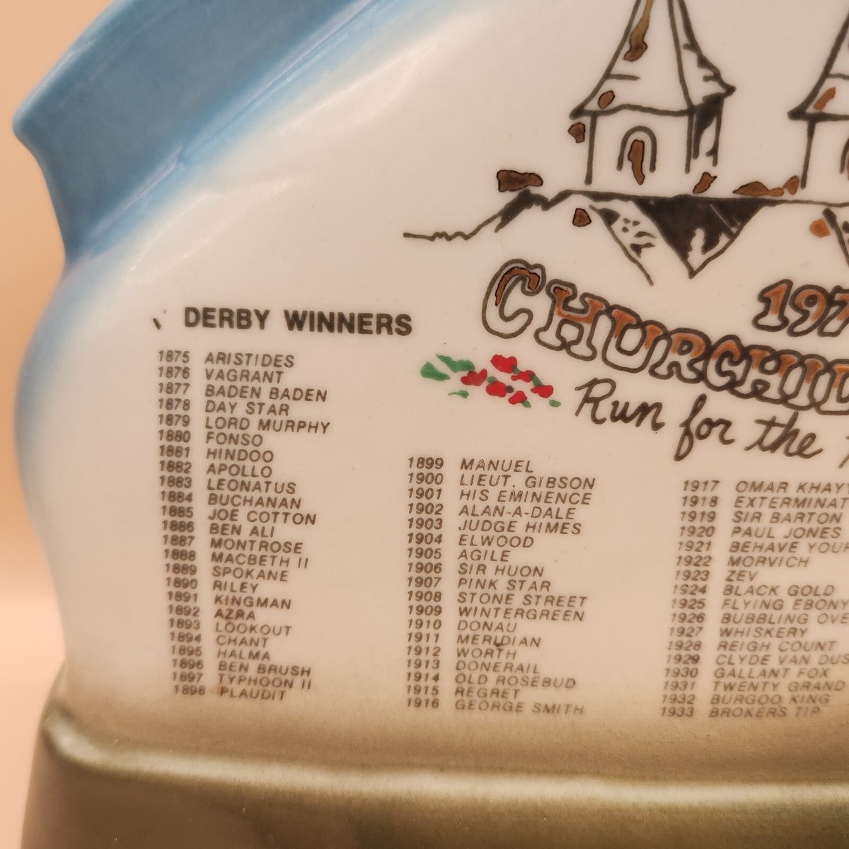 Vintage Jim Beam 100th Kentucky Derby Churchill Downs Decanter