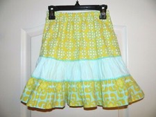 Girl's Boutique Yellow  Turquoise Skirt by Hollywood Baby Size 8