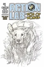 ACTION LAB DOG OF WONDER # 1 NEAL ADAMS COLORING BOOK COVER NM 