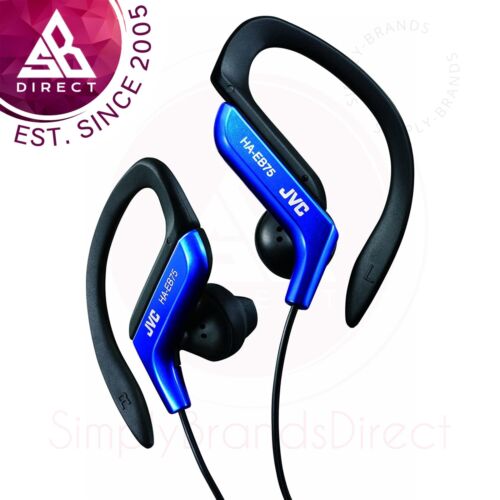 JVC HAEB75AN Earphones with Adjustable Clip for Sports│Splash-proof│3.5 mm Jack - Picture 1 of 4