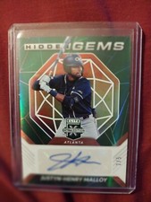 2021 Panini Elite Extra Edition JUSTYN-HENRY MALLOY Hidden Gems Green Auto 2/5