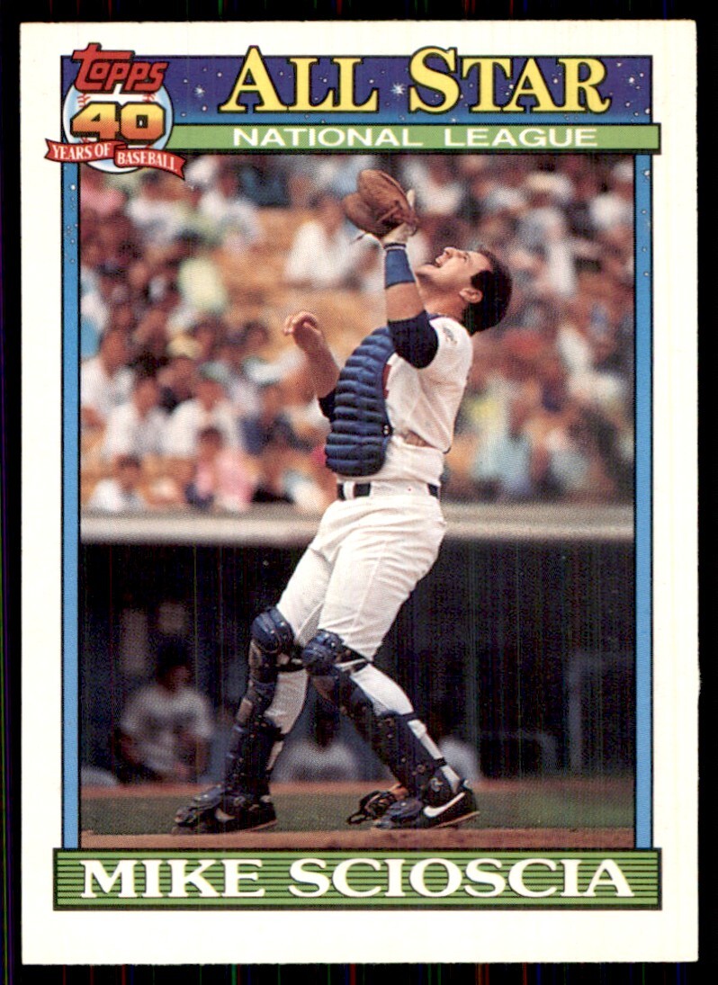 1991 O-Pee-Chee Mike Scioscia Los Angeles Dodgers #404