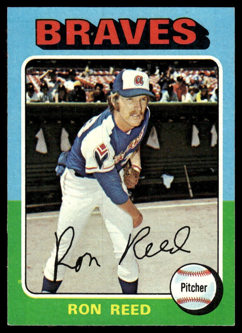1975 Topps Baseball Card Ron Reed Atlanta Braves #81 NM
