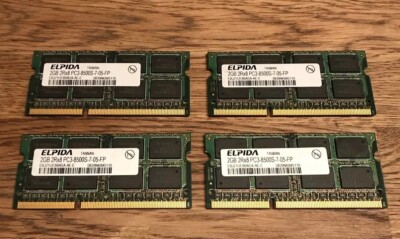 Elpida EBJ21UE8BDS0-AE-F (2GB, PC3-8500 (DDR3-1066), DDR3 RAM, 1066 MHz, SO DIMM