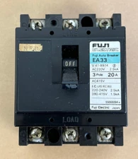 FUJI AUTO BREAKER EA33 20A AC220V 2.5KVA 3POLE