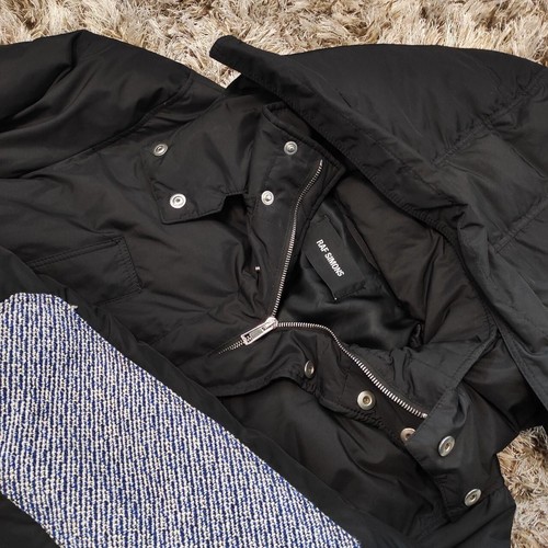 RRP £2400+! RAF SIMONS DOWN FILLED POLYESTER PARKA 152-1-635 PATCH SLEEVES - Picture 2 of 4