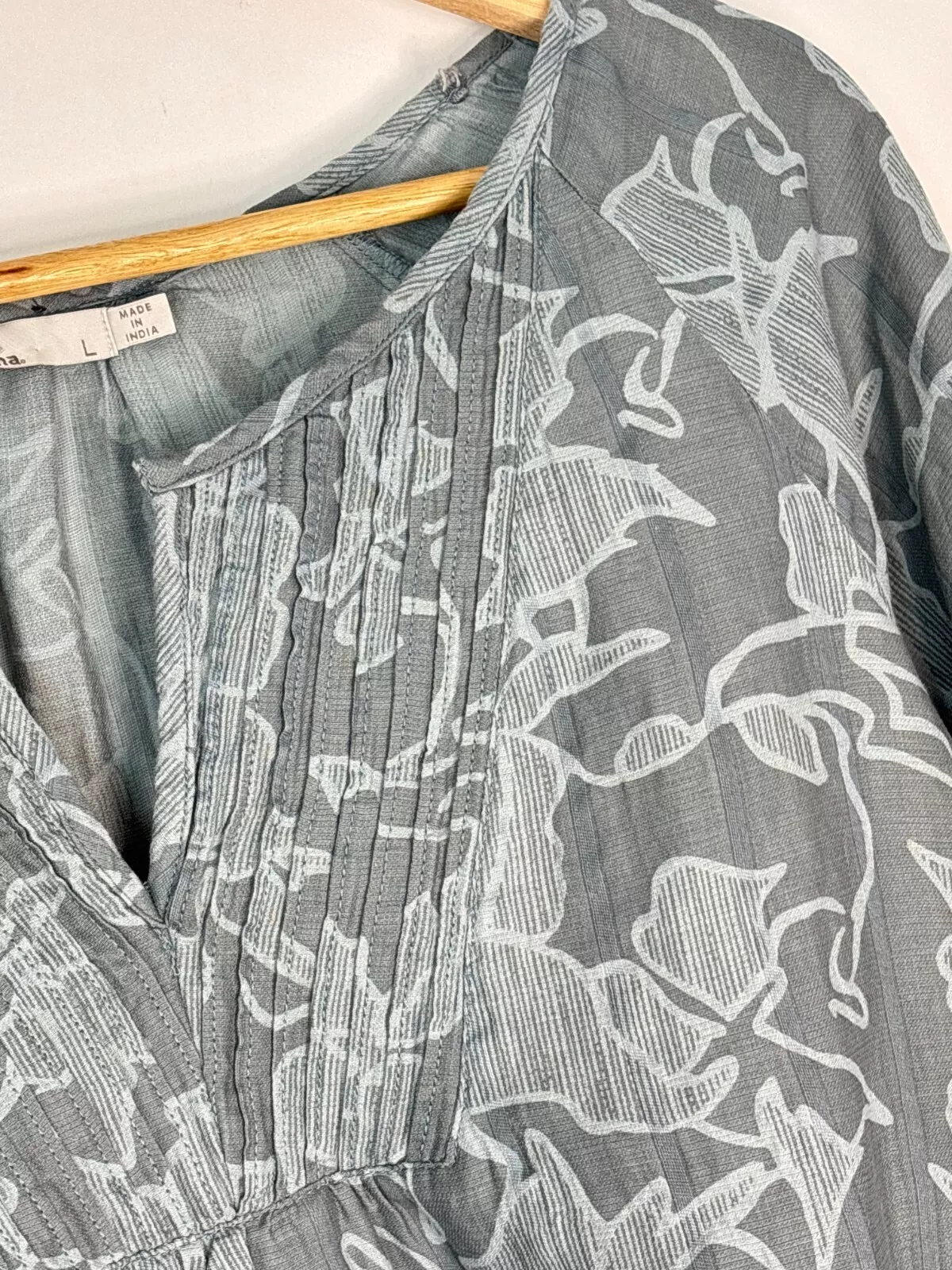 prana pintuck boho beach shirt