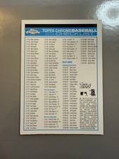 Topps Chrome Baseball 2004 Checklist