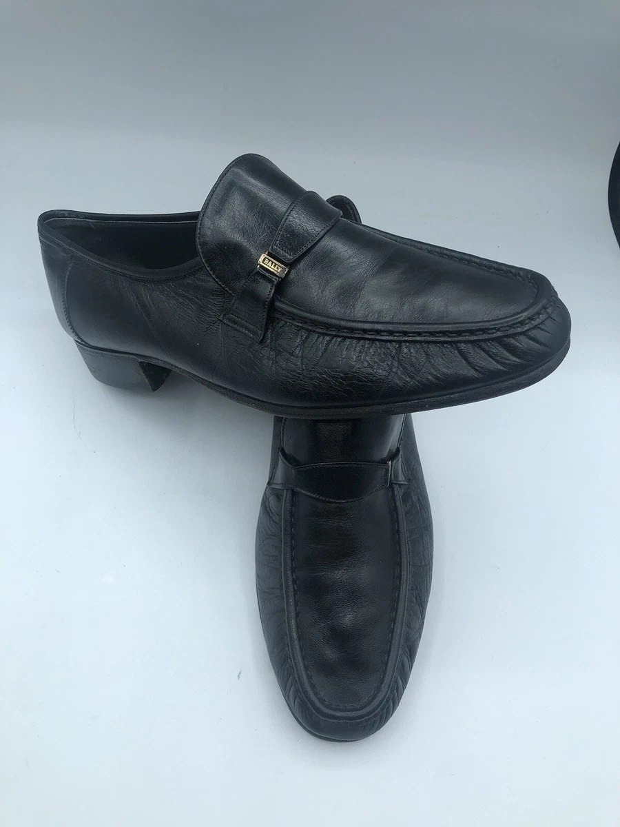 Black bally shoes cheap