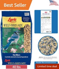 Diverse Bird Seed - Attracts Cardinals, Doves, Finches - 40 lb. Large Bag