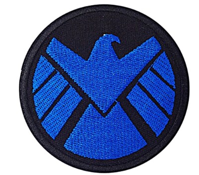 Agents of Shield Blue Eagle Embroidered 3'' in Diameter Iron on Patch