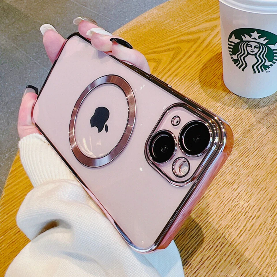 Cover MagSafe per Apple iPhone 16 15 14 13 12 Pro MAX Plus SLIM magnetica Luxury - Immagine 3 di 4