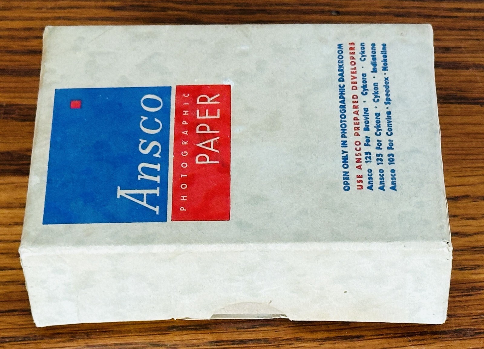 ANSCO CONVIRA RARE SEALED BOX 1949 2.5x3.5 PHOTO PAPER 144 SHEETS GLOSSY WEIGHT4