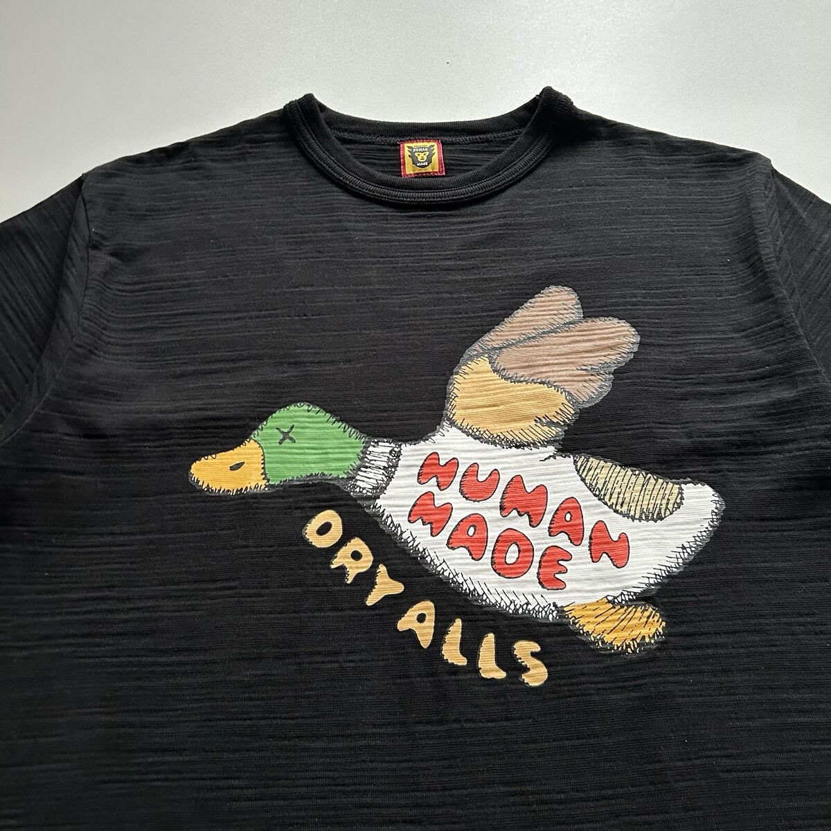 Human Made Kaws Dry Alls Graphic T Shirt Men's Medium Black Human Made Kaws Dry Alls Graphic T Shirt Men's Medium Black