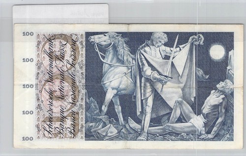Banknote Switzerland - 100 Francs - 02/04/1964 - Pick 49h - No. 44J91405 - Picture 2 of 2