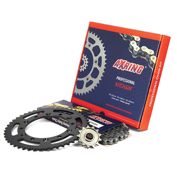 Kit chaine Kawasaki KX 80 1998-2000 petites roues avec couronne alu 14x51 d'origine