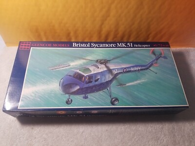 Glencoe Models Bristol Sycamore MK.51 Helicopter 1/72 Scale NEW.