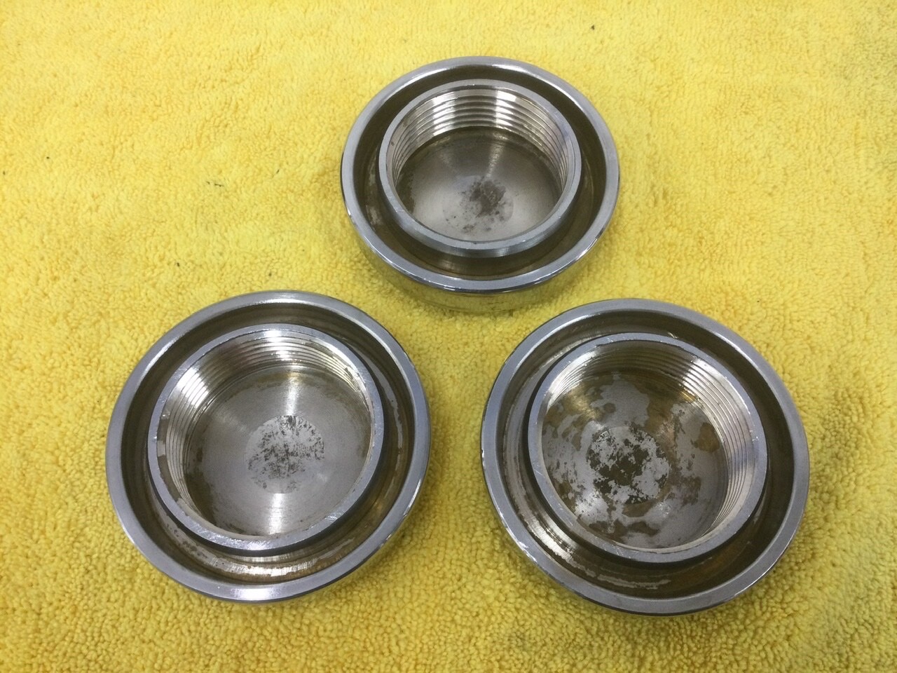 Ferrari 365 512 wheel mounting "knock off" octagon nuts, nice pre-owned set of 3