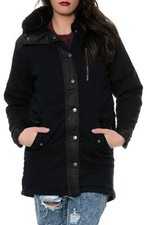 Rvca Women's First Snow Dark Denim Outerwear Xs