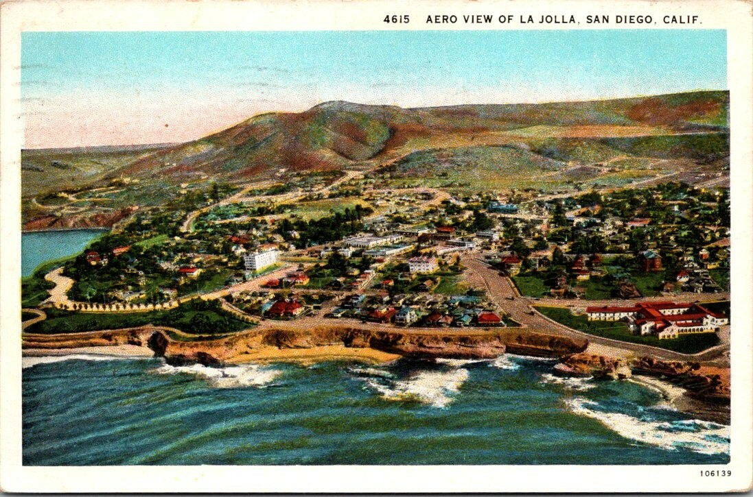 La Jollaさん専用 Postcard Aero View Of LA Jolla San Diego Cal 1929 | eBay