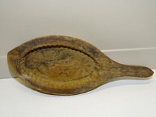 -ANCIEN MOULE A BEURRE EN BOIS fixe 1 FLEUR AU FOND JUS de GRENIER COLLECTION  D