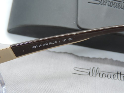 Silhouette Brille 6753 30 6051 Gestell 50-17-135 Made in Austria, Original - Bild 6 von 7