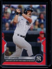 2022 Topps Now #286 Matt Carpenter Red Parallel Card #d /10